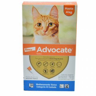 Advocate Gatos 4 Kg ( Una Pipeta )